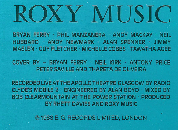Roxy Music -The High Road