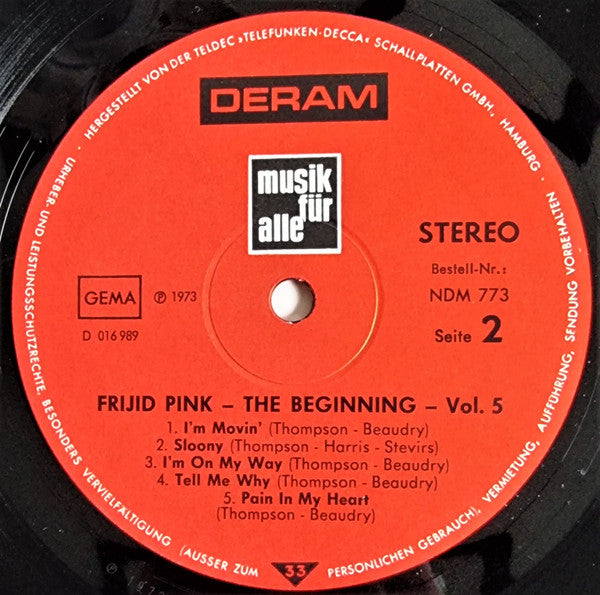 Frijid Pink -The Beginning Vol. 5