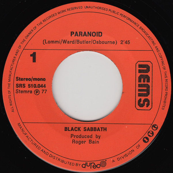 Black Sabbath -Paranoid
