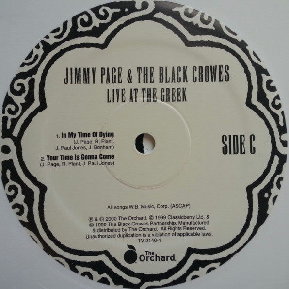 Jimmy Page & The Black Crowes -Live At The Greek
