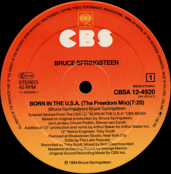 Bruce Springsteen -Born In The U.S.A.