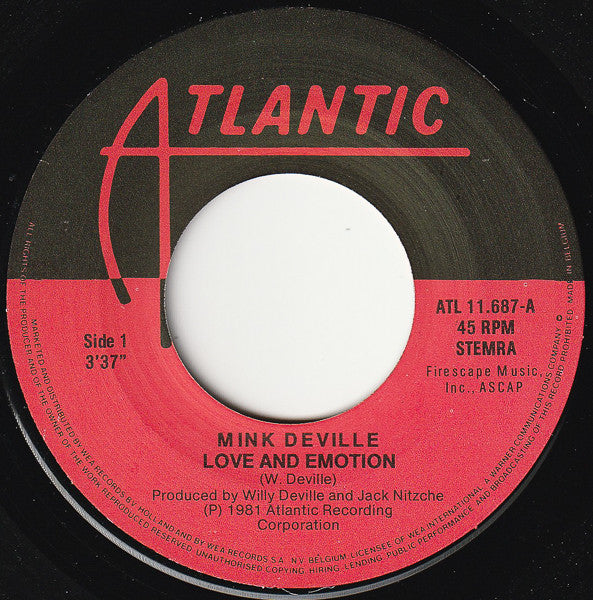 Mink DeVille -Love And Emotion / End Of The Line