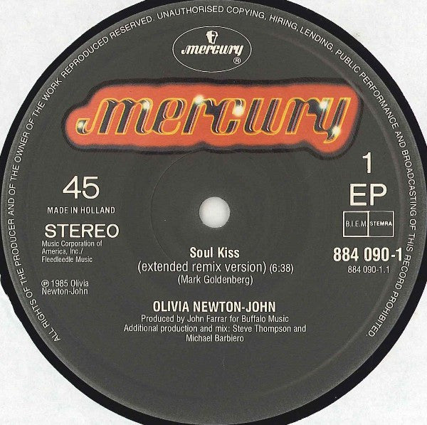 Olivia Newton-John -Soul Kiss (Extended Remix Version)