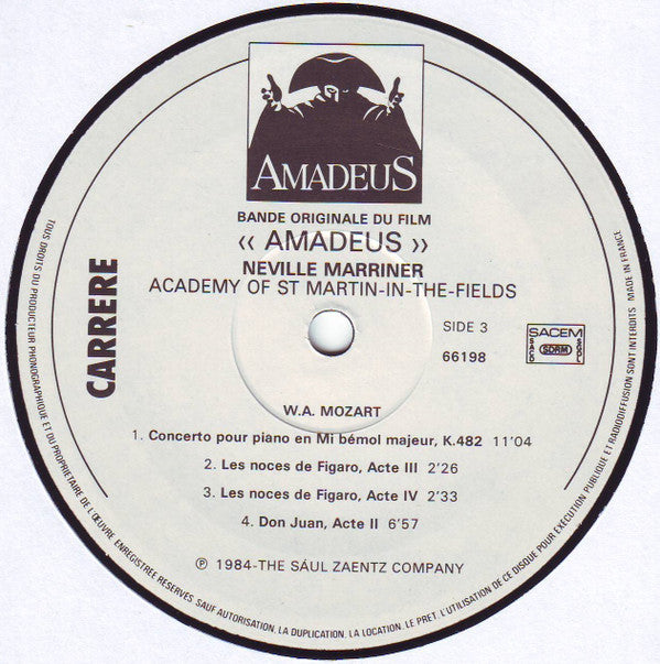 Neville Marriner*, Academy Of St. Martin-in-the-Fields* -Amadeus (Bande Originale Du Film)