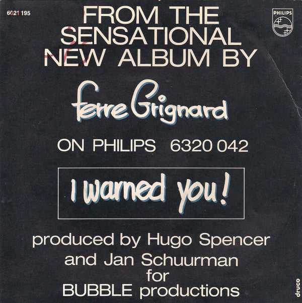 Ferre Grignard - I Warned You!