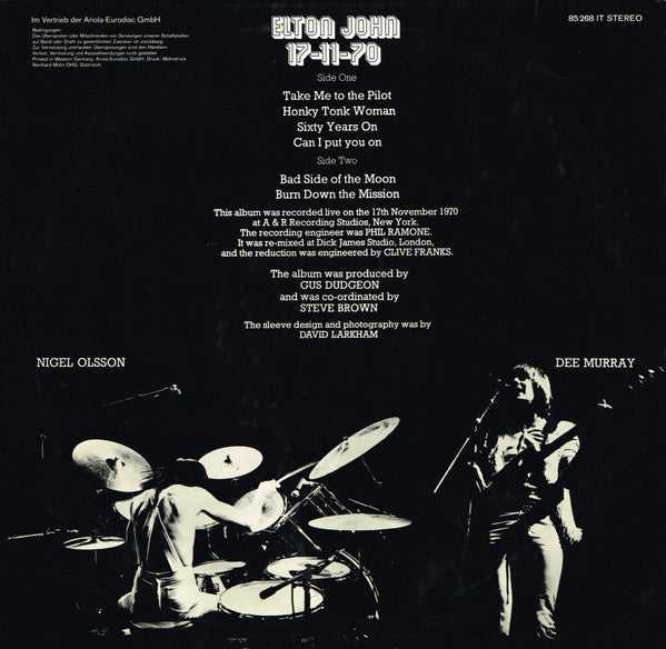 Elton John -17-11-70
