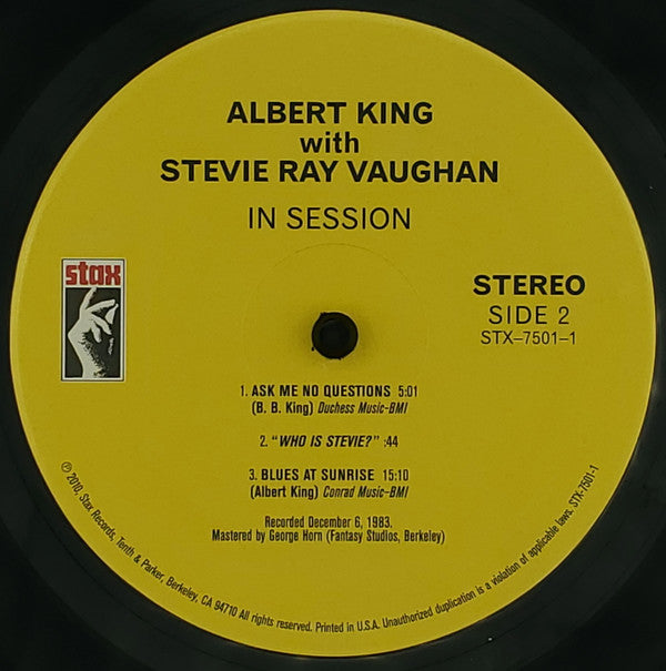 Albert King With Stevie Ray Vaughan -In Session
