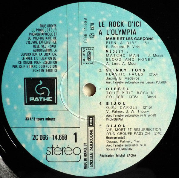 Various -Le Rock D'ici À L'Olympia