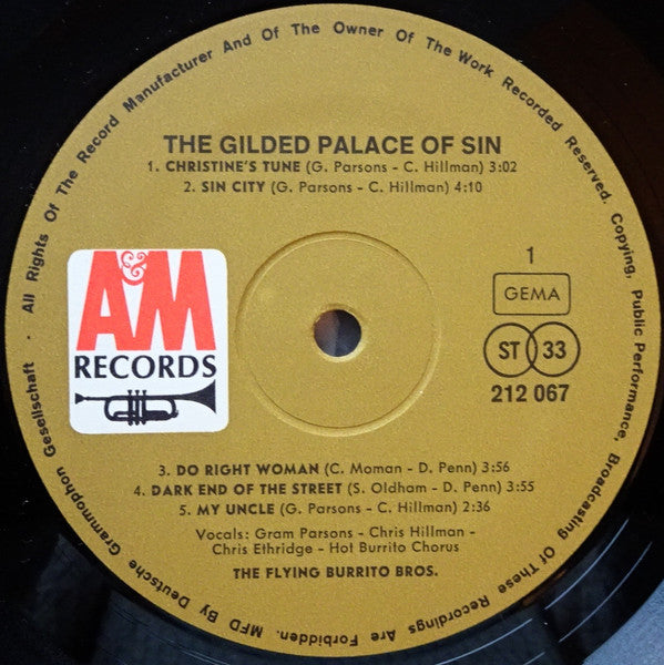 The Flying Burrito Bros -The Gilded Palace Of Sin