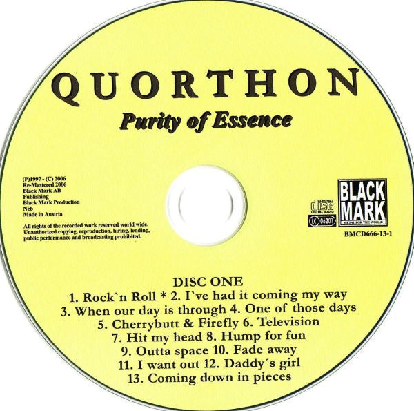 Quorthon - Purity Of Essence