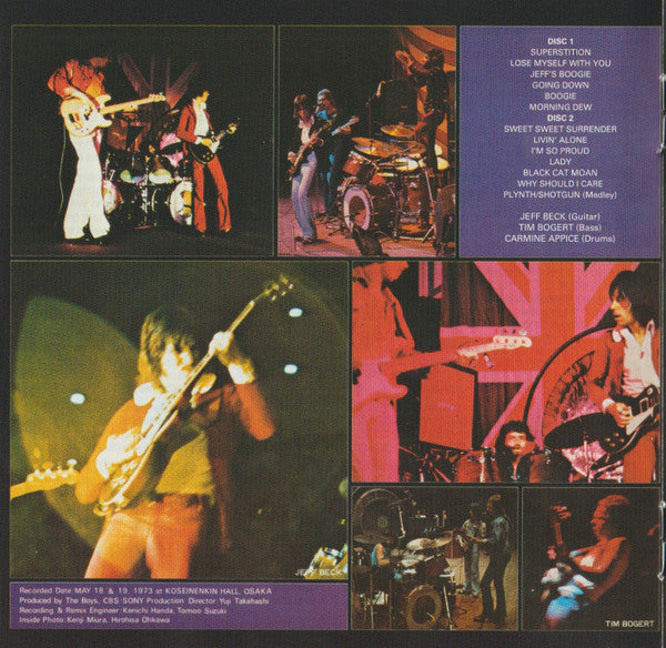 Beck, Bogert & Appice -Beck, Bogert & Appice Live