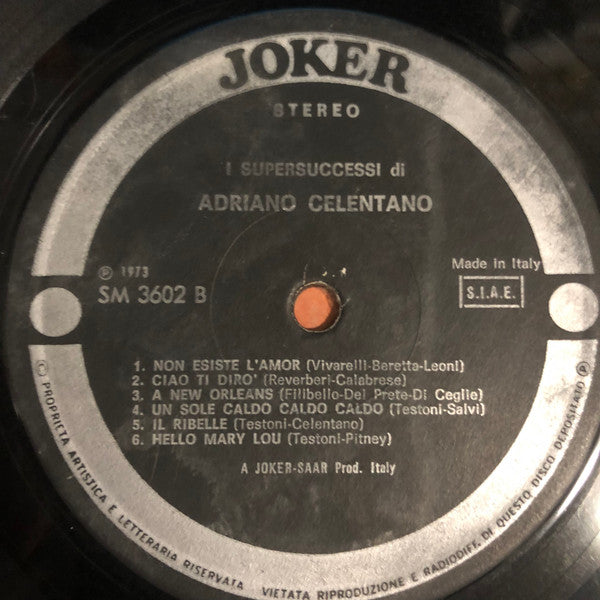Adriano Celentano -12 Supersuccessi