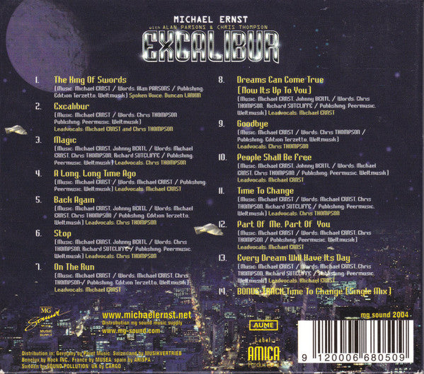Michael Ernst (3) With Alan Parsons & Chris Thompson -Excalibur