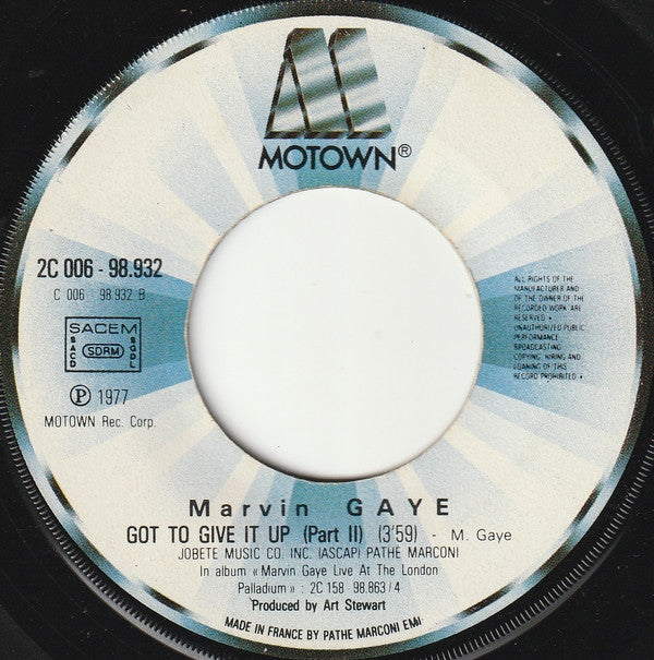 Marvin Gaye - Got To Give It Up (Parts I &amp; II)