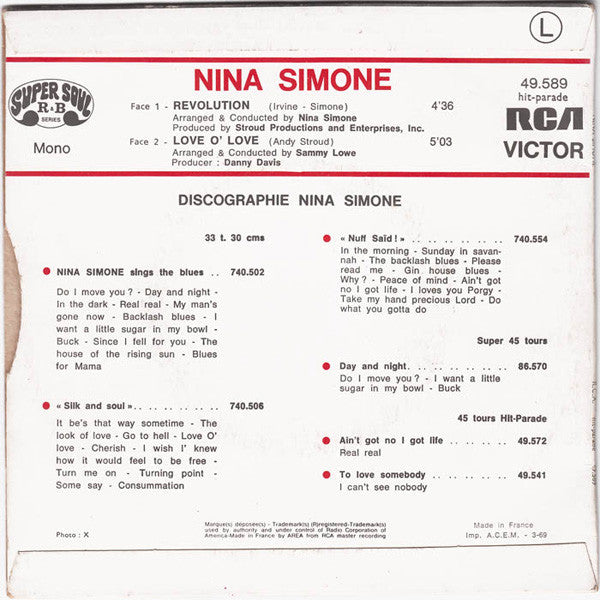 Nina Simone - Révolution !