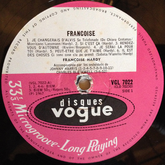 Françoise Hardy -Françoise