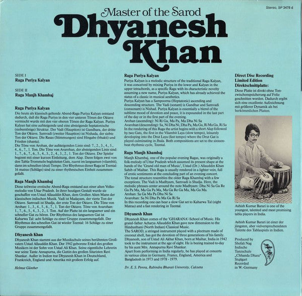 Dhyanesh Khan -Master Of The Sarod