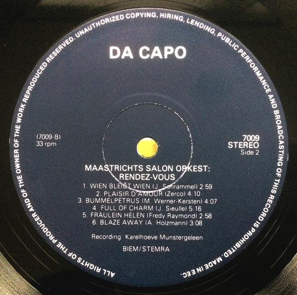 Maastrichts Salon Orkest - Rendez-vous