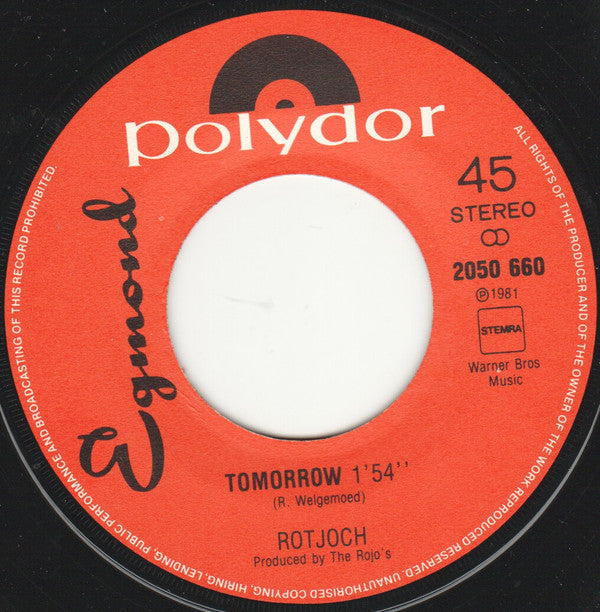 Rotjoch -Tomorrow / Rock & Roll Rendezvous