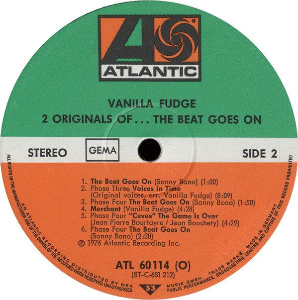 Vanilla Fudge -2 Originals Of Vanilla Fudge