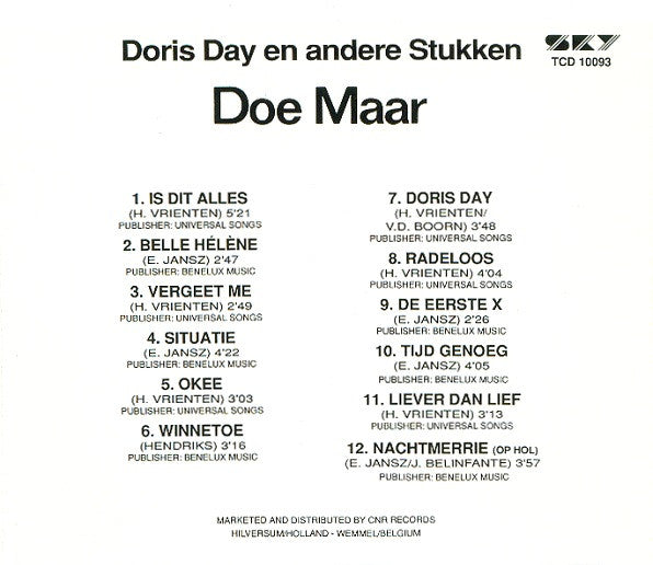Doe Maar -Sinds 1 Dag Of 2 (32 Jaar) En Andere Grote Hits