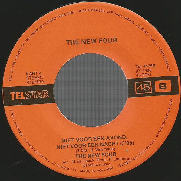 The New Four* -Ik Wil Zo Dolgraag Met Je Meegaan