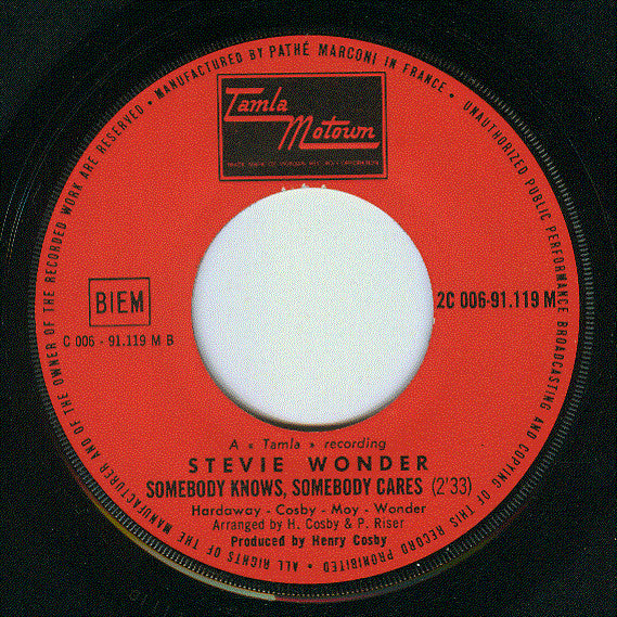 Stevie Wonder -Never Had A Dream Come True / Somebody Knows, Somebody Cares