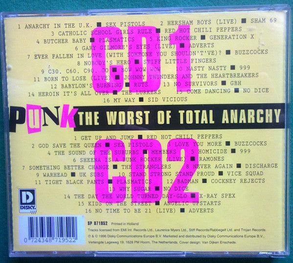 Various - Punk: The Worst Of Total Anarchy