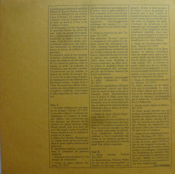 Salampasu - Zaïre (Musique Des Salampasu)