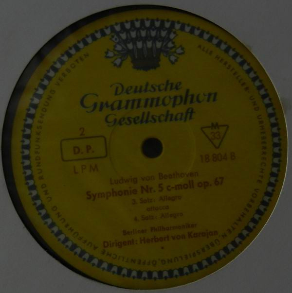 Beethoven* - Orchestre Philharmonique De Berlin* • Herbert von Karajan - Symphonie N° 5 En Ut Mineur