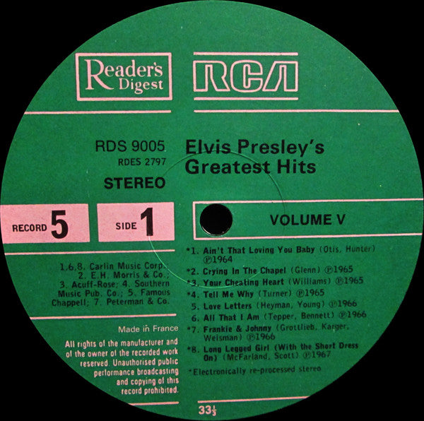 Elvis Presley - Elvis Presley's Greatest Hits