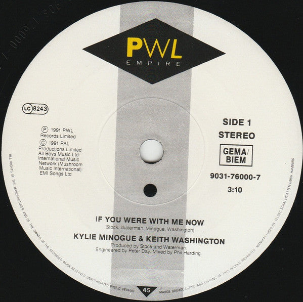 Kylie Minogue & Keith Washington -If You Were With Me Now