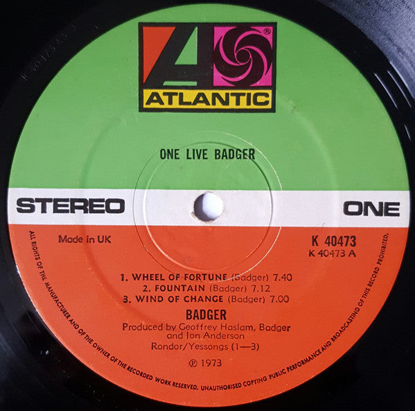 Badger (5) -One Live Badger