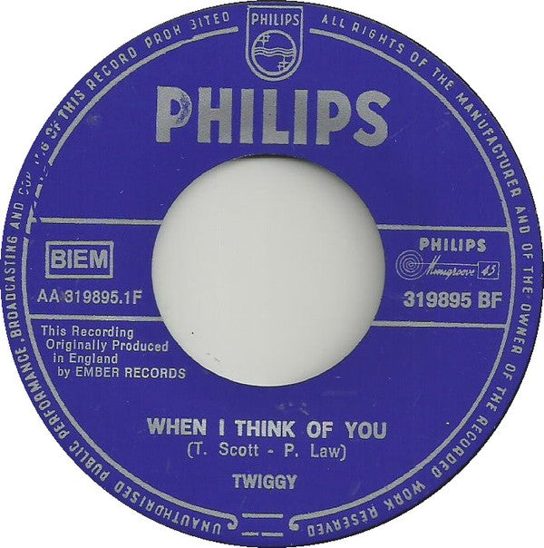 Twiggy (2) -When I Think Of You / Over And Over