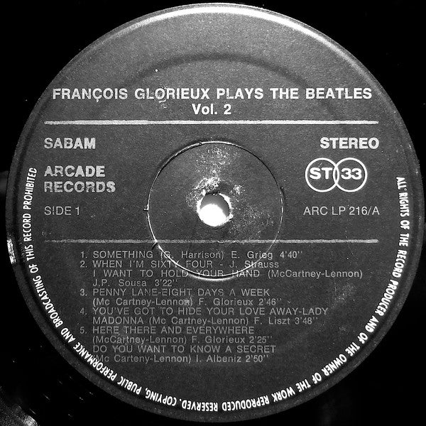 François Glorieux -François Glorieux Plays The Beatles Vol. 2