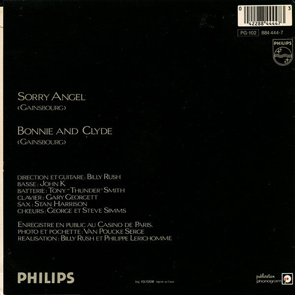 Serge Gainsbourg - Live - Sorry Angel / Bonnie And Clyde