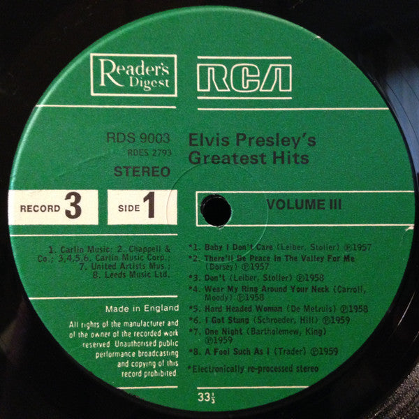 Elvis Presley -Elvis Presley's Greatest Hits