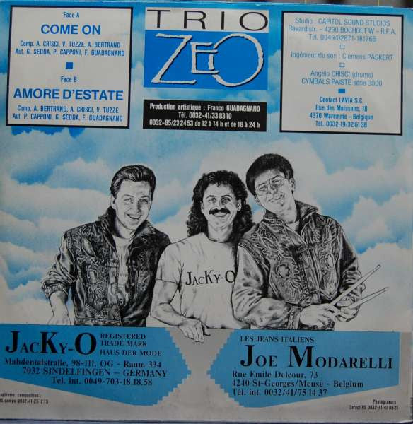 Trio Zeo -Come On / Amore D'estate