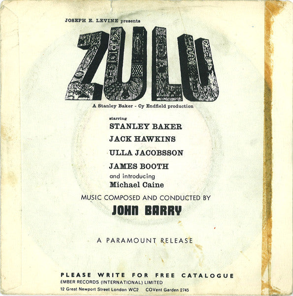 The John Barry Seven -Zulu Stamp