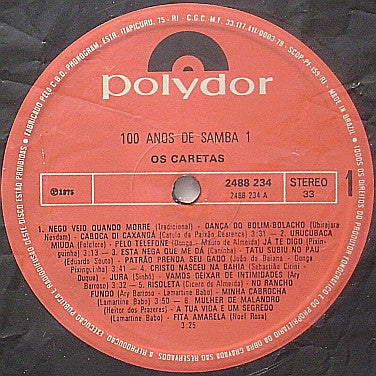 Os Caretas -Cem Anos De Samba