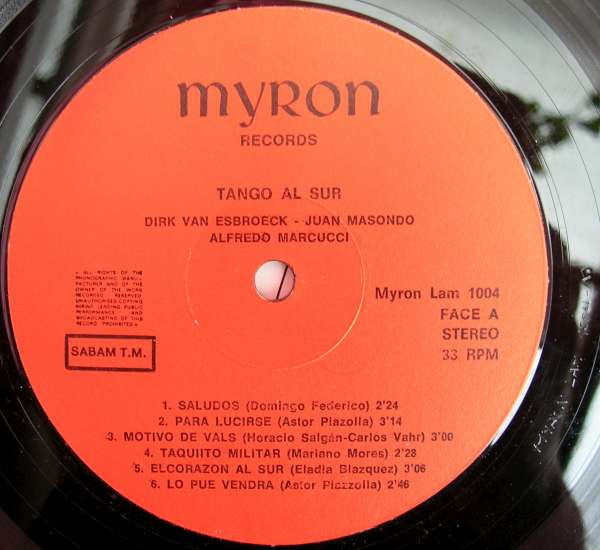 Marcucci*, Masondo*, Van Esbroeck* -Tango Al Sur