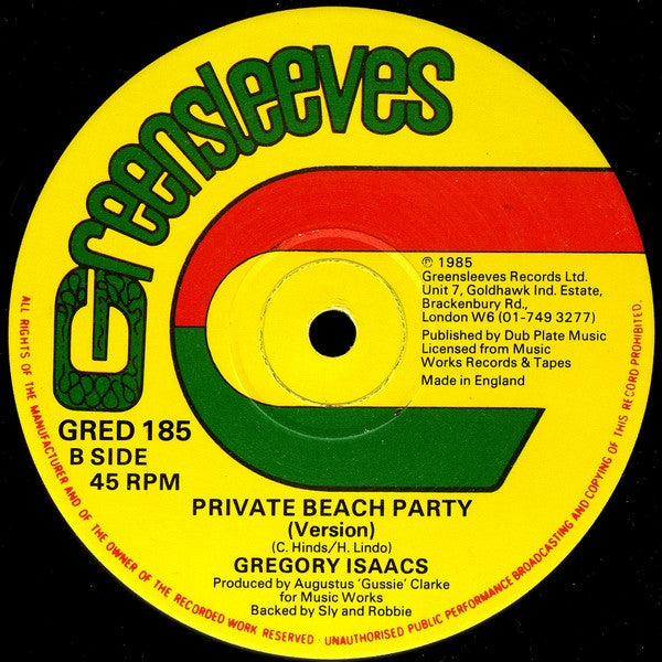 Gregory Isaacs -Private Beach Party