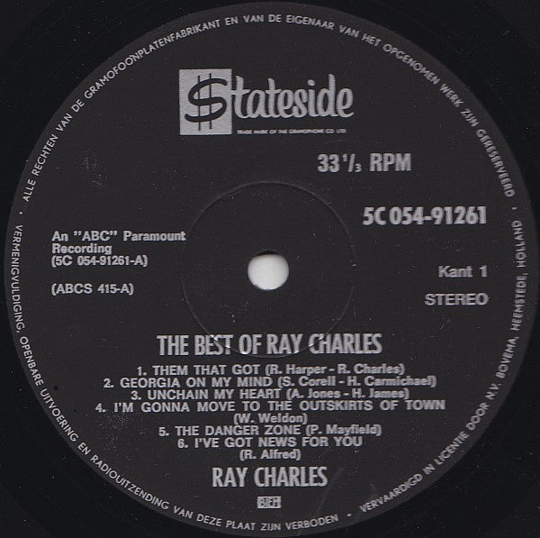 Ray Charles -The Best Of Ray Charles