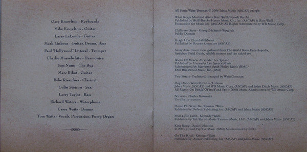 Tom Waits -Orphans: Brawlers, Bawlers & Bastards