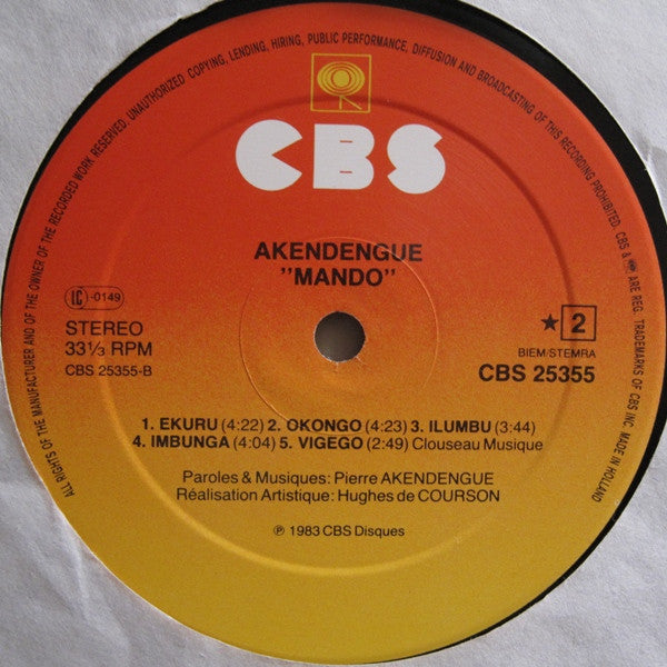 Akendengué* -Mando