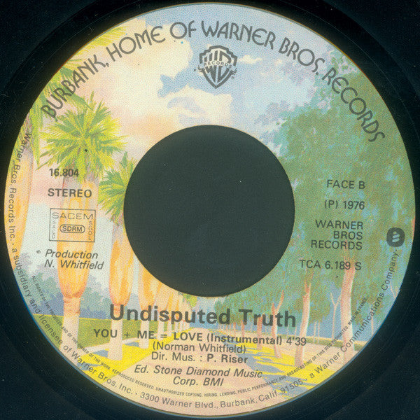 Undisputed Truth* -You + Me = Love