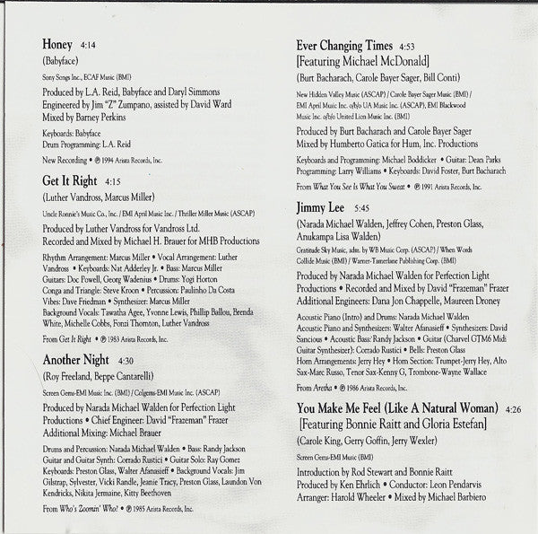 Aretha Franklin - Greatest Hits (1980-1994)