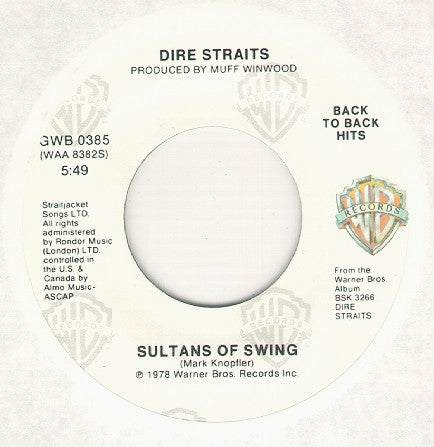 Dire Straits - Sultans Of Swing / Down To The Waterline