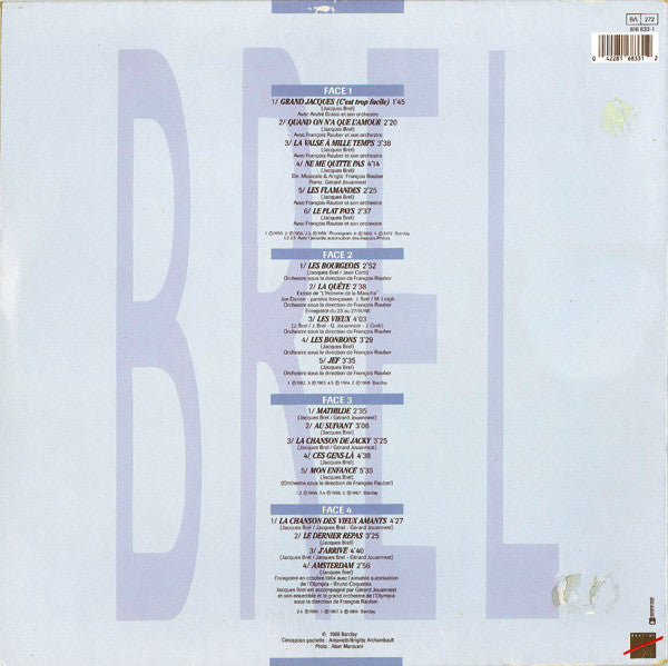 Brel* -Quinze Ans D'Amour