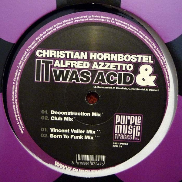 Christian Hornbostel & Alfred Azzetto -It Was Acid